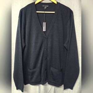 NWT-  OOBE- Black Long-sleeve Cardigan Sweater-  Women's Size Large